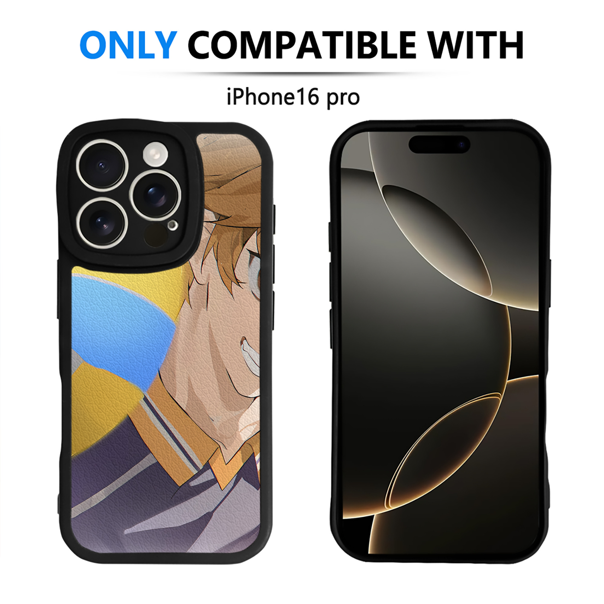 （画像用） ハイキュー!! Haikyu!! 【iPhone 16シリーズ対応】シリコンスマホケース（レザー調） 材質：シリコン